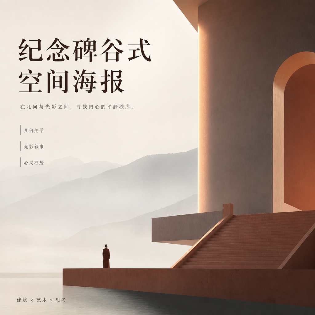 纪念碑谷式空间海报